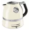 Elektriskā tējkanna KITCHENAID 1,5 l, 2400 W, krēmkrāsā, 7 temperatūras iestatījumi, nerūsējošā tērauda korpuss