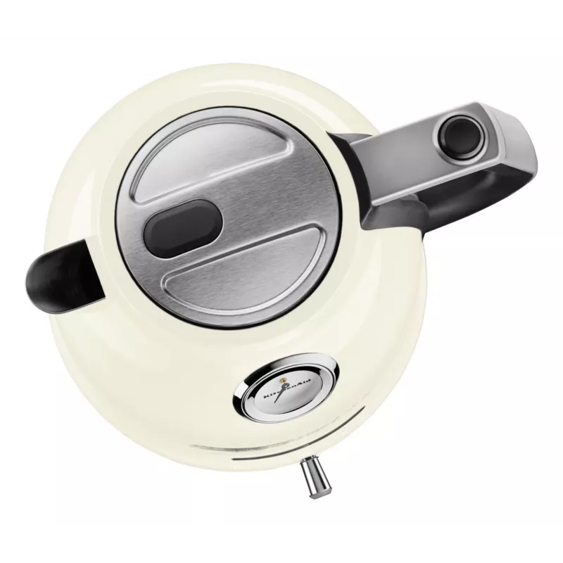 Elektriskā tējkanna KITCHENAID 1,5 l, 2400 W, krēmkrāsā, 7 temperatūras iestatījumi, nerūsējošā tērauda korpuss