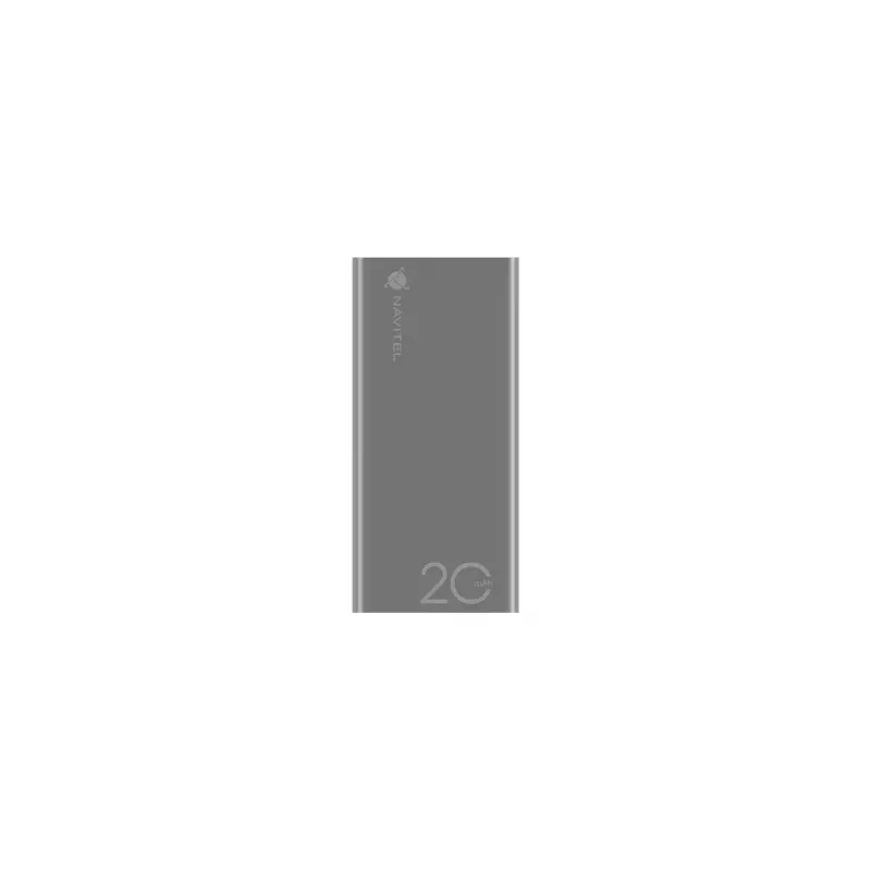 Pārnēsājams ārējais akumulators Navitel PWR20 AL SILVER 20000 mAh
