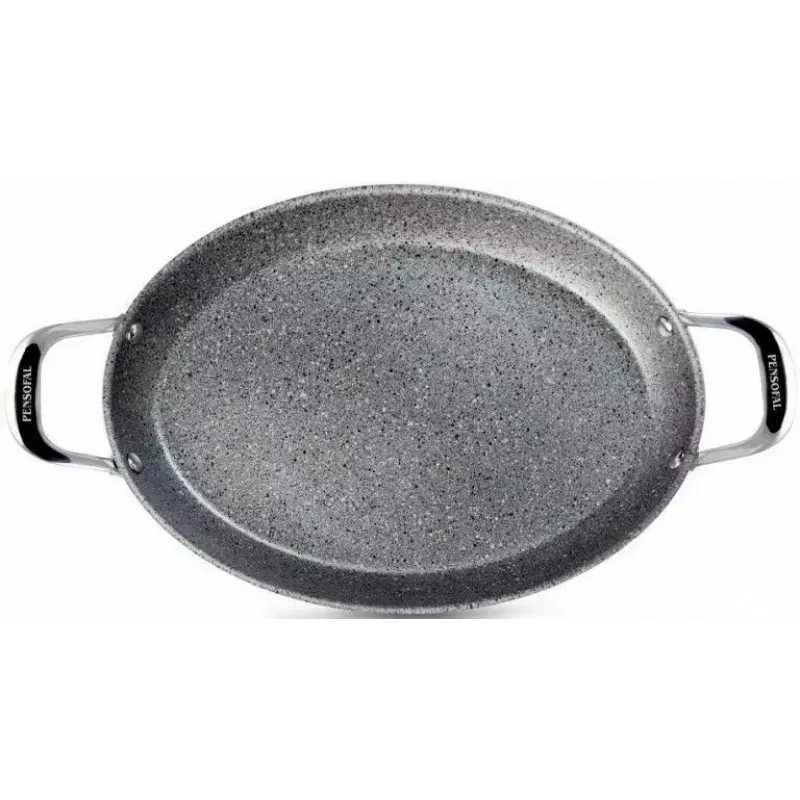 Frypan Pensofal Invictum Professional Oval 36 cm ar 2 rokturiem un stikla vāku