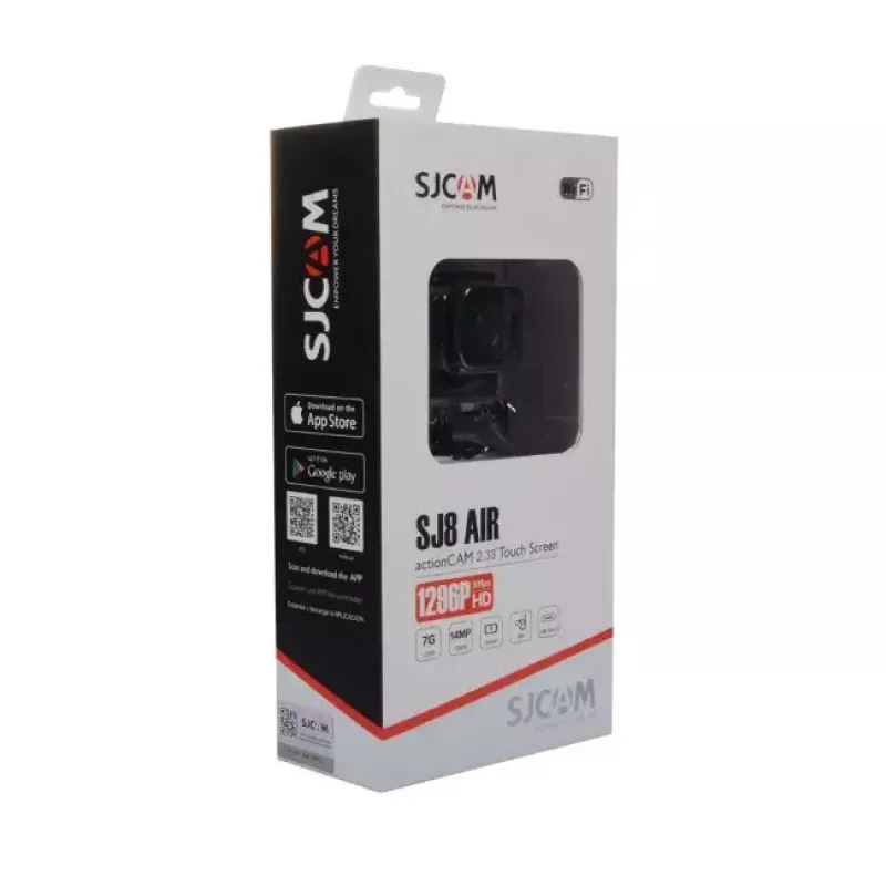 Darbības kamera SJCam SJ8 AIR 4K 30fps ar Wi‑Fi (SJ8AIR-BK)
