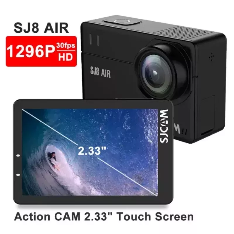 Darbības kamera SJCam SJ8 AIR 4K 30fps ar Wi‑Fi (SJ8AIR-BK)