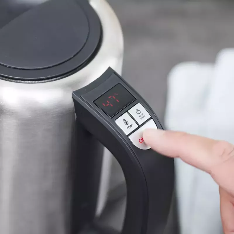 Elektriskā tējkanna Gastroback 1 L 2200 W melna nerūsējošais tērauds