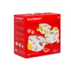 Bowl set OURSSON BS2981RC/OR 1.7 L Round Ceramic oranža balta 3 pc