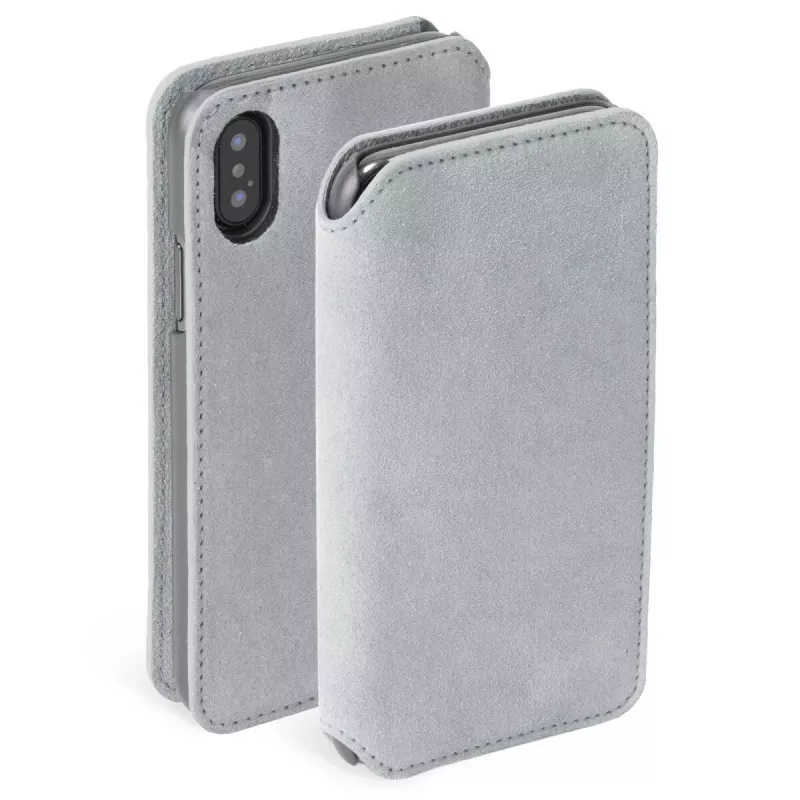 Folio maciņš Krusell Broby 4 Card SlimWallet iPhone X/XS pelēks