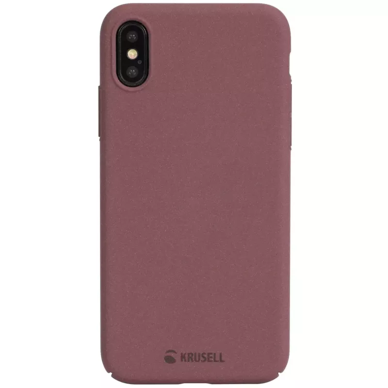Maciņa tipa vāciņš Krusell Sandby iPhone X/XS bordo