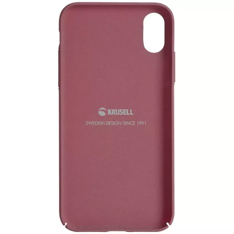 Maciņa tipa vāciņš Krusell Sandby iPhone X/XS bordo