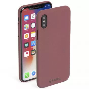 Maciņa tipa vāciņš Krusell Sandby iPhone X/XS bordo