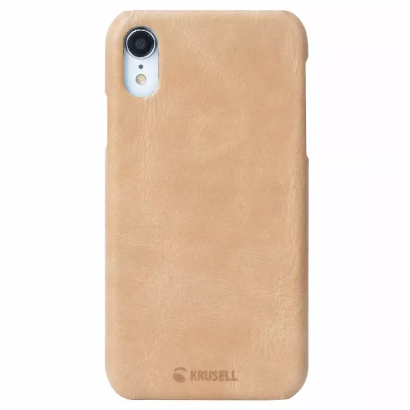 Aizsargājošs tālruņa vāciņš Krusell Sunne Apple iPhone XR — vintage nude krāsā, plāns aizsargapvalks