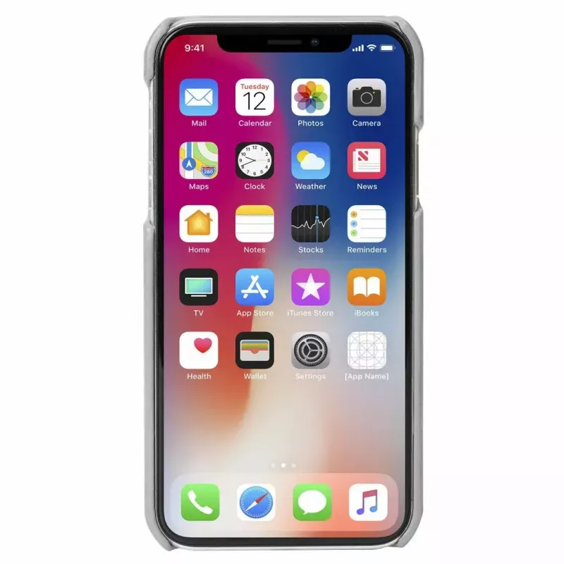 Aizsargājošs tālruņa maciņš Krusell Sunne Apple iPhone XS vintage pelēks
