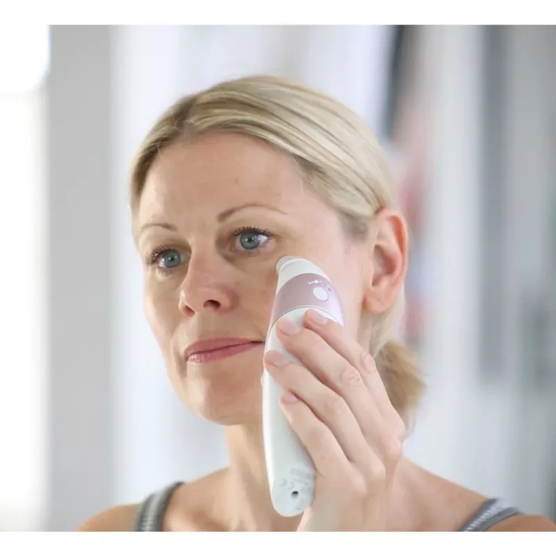 HoMedics Radiance ādas kopšanas ierīce Ādas vakuuma mikrodermabrāzija Rožu zelts, Balts