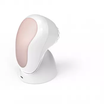 HoMedics FAC-600-EU sejas tīrīšanas suka Pulsācija Rožu zelts, Balta