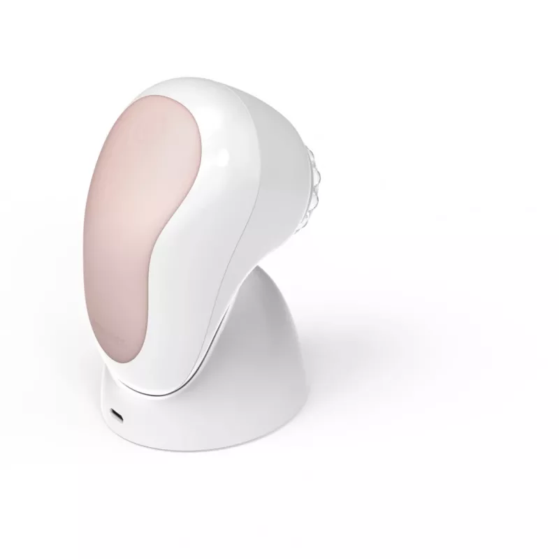 HoMedics FAC-600-EU sejas tīrīšanas suka Pulsācija Rožu zelts, Balta