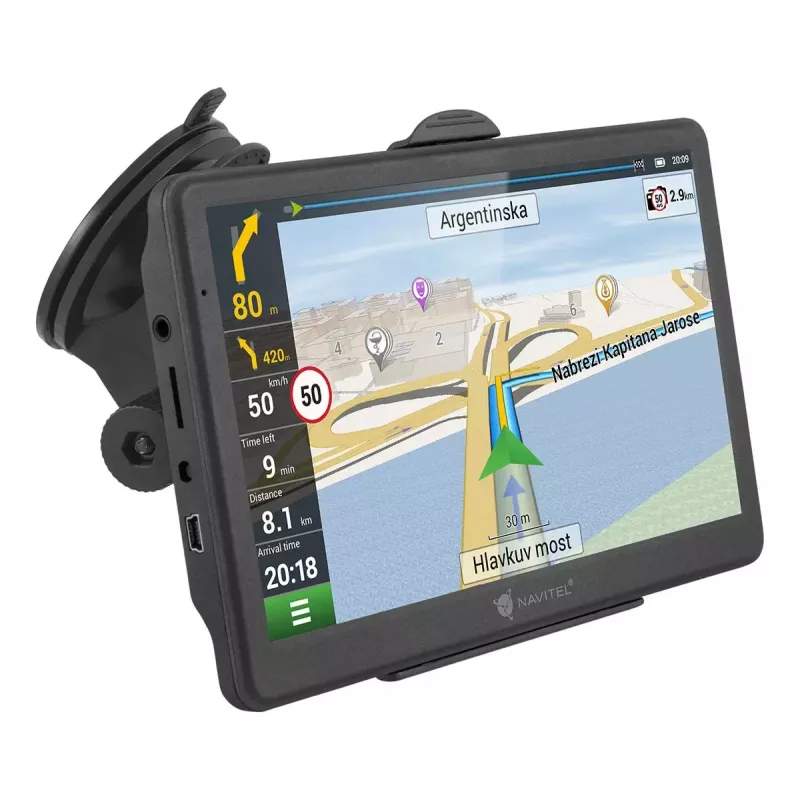 Navigator Navitel MS700 Fiksēts 17,8 cm (7 collu) TFT skārienjūtīgs ekrāns Melns