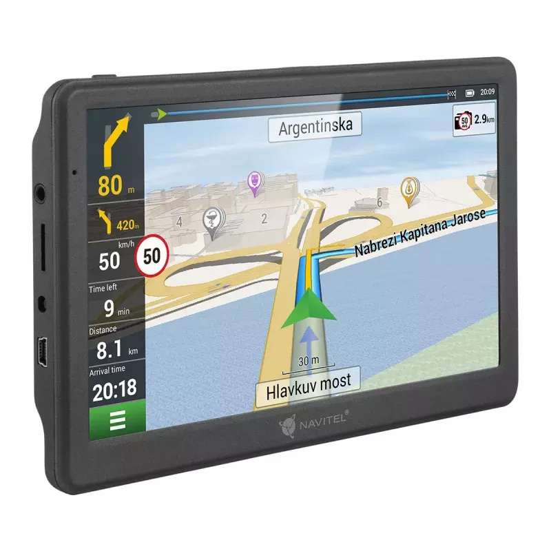 Navigator Navitel MS700 Fiksēts 17,8 cm (7 collu) TFT skārienjūtīgs ekrāns Melns