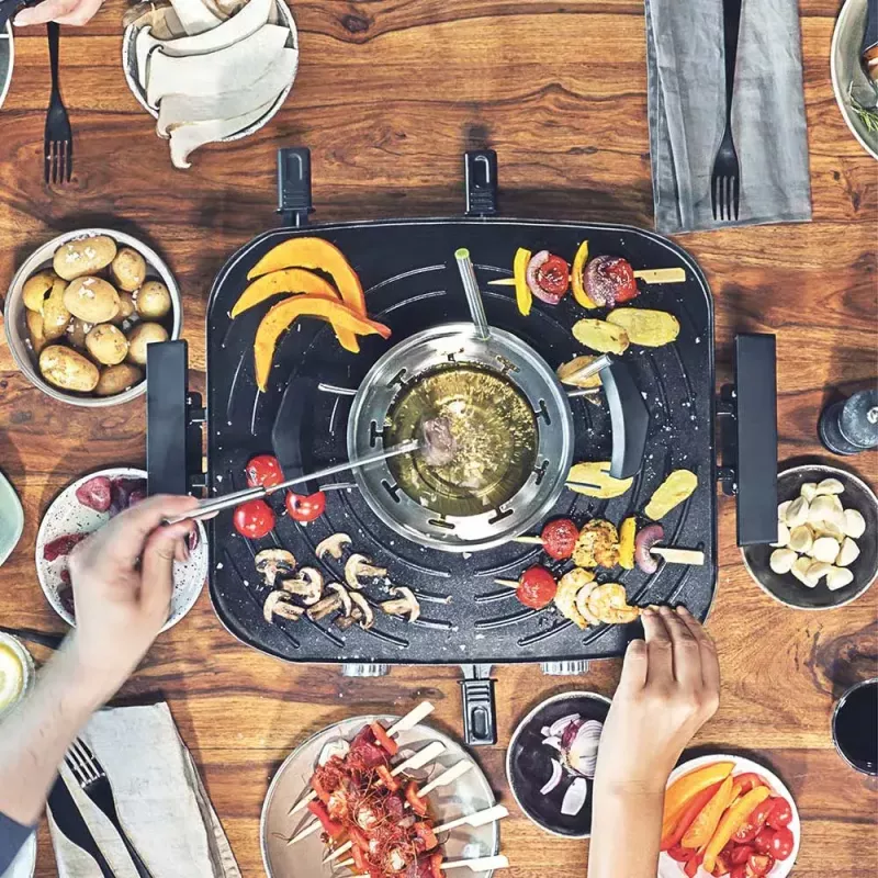 Raclette fondī komplekts Gastroback Family And Friends