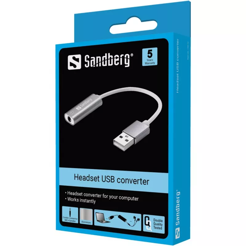 Sandberg austiņu USB pārveidotājs