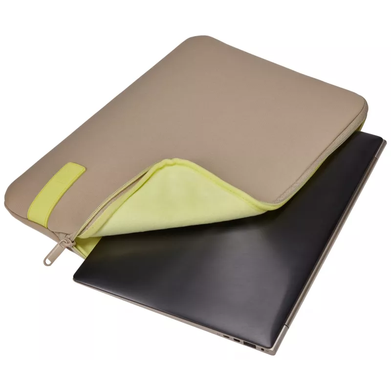 Case Logic Reflect REFPC-114 Plaza Taupe/Sun-Lime 35,6 cm (14 collu) maciņš