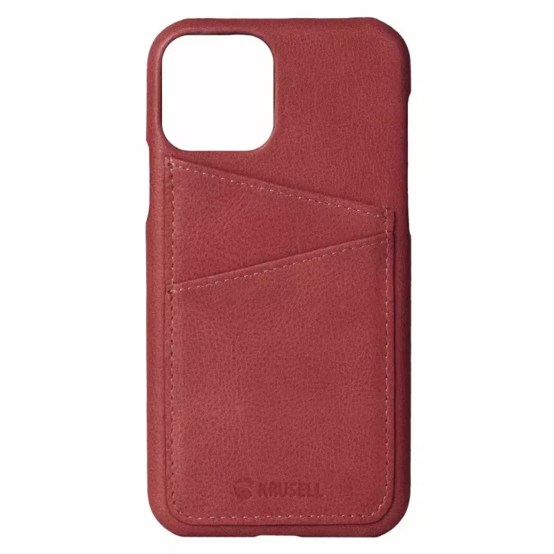 Aizsargājošs CardCover maciņš Krusell Sunne Apple iPhone 11 Pro Max, vintāžas sarkans