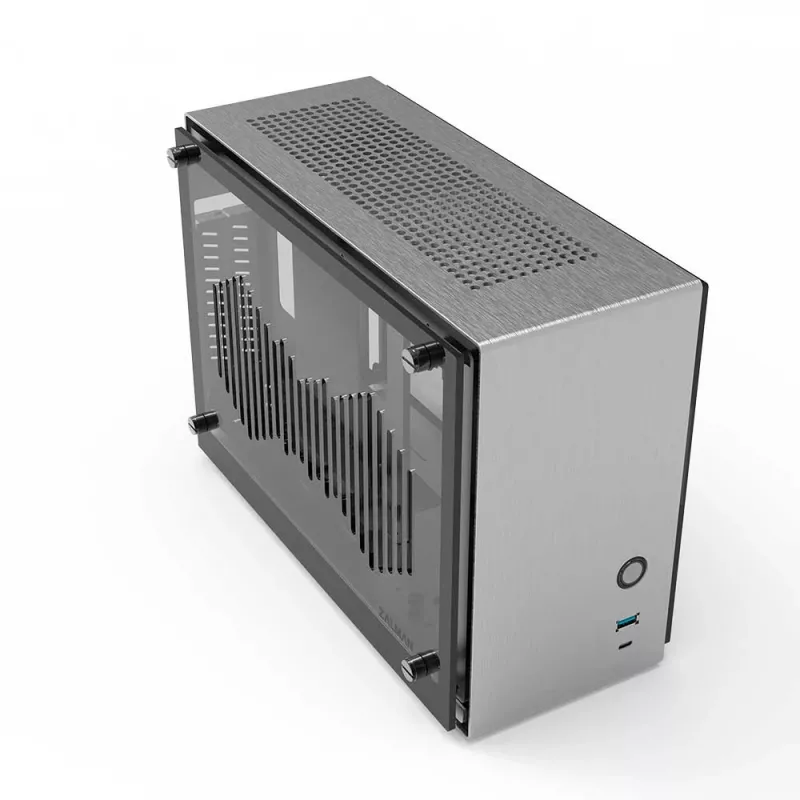 PC korpuss Zalman M2 Mini-Silver Mini Tornis Sudraba