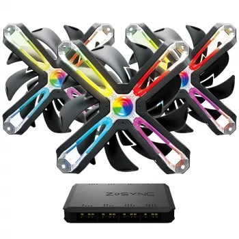 Zalman ZM-SF120A3 datora dzesēšanas sistēma Datora korpusa ventilators 12 cm Melns