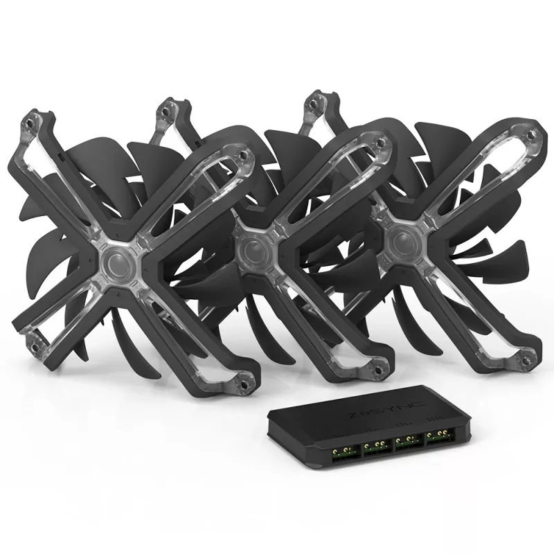Zalman ZM-SF120A3 datora dzesēšanas sistēma Datora korpusa ventilators 12 cm Melns