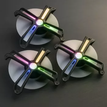 Zalman ZM-SF140A3 datora dzesēšanas sistēma Datora korpusa ventilators 14 cm Melns 3 gab.