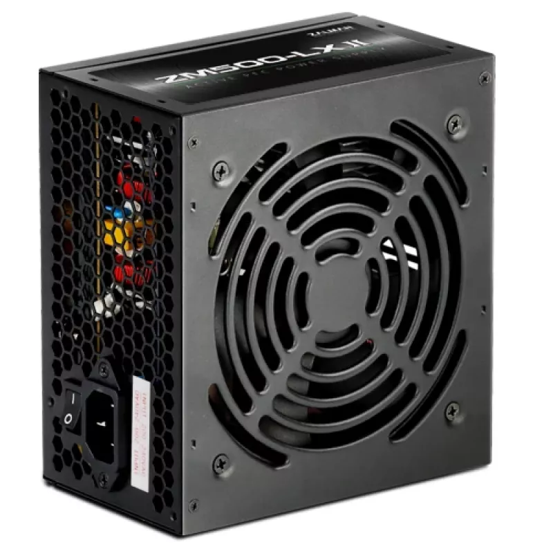 Zalman ZM500-LXII barošanas bloks 500 W 20+4 pin ATX ATX melns