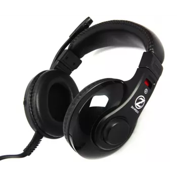 Zalman ZM-HPS200 austiņas/headset ar vadu, galvas stīpa, spēlēm, melnas