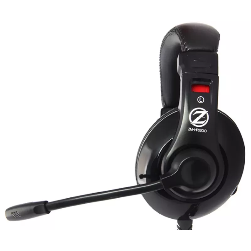 Zalman ZM-HPS200 austiņas/headset ar vadu, galvas stīpa, spēlēm, melnas