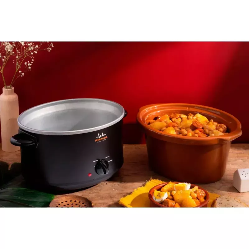 Lēnvārīšanas katls JATA JEOL2135 3,5L 180W melns terakota