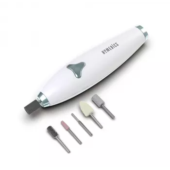 HoMedics Luxury 6-in-1 Electric Mani/Pedi Set 6 heads Battery Plastic