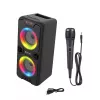 Pārnēsājams Bluetooth skaļrunis MANTA SPK816 — 30 W RMS, Bluetooth 5.0, USB/SD/AUX, FM, 4 h akumulators, melns