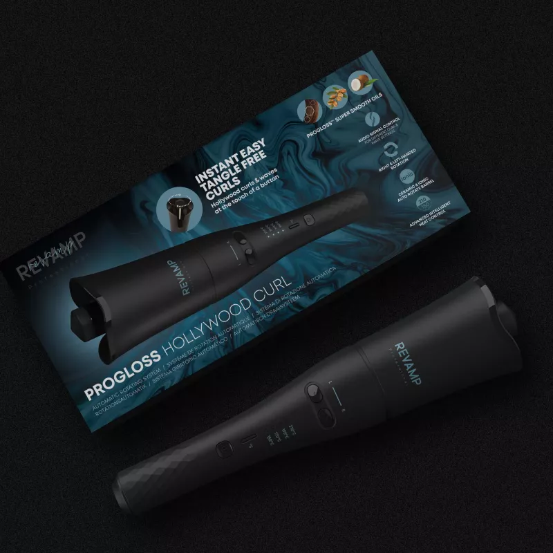 Revamp Progloss Hollywood Curl automātiskais lokšķēres melns silts 3 m