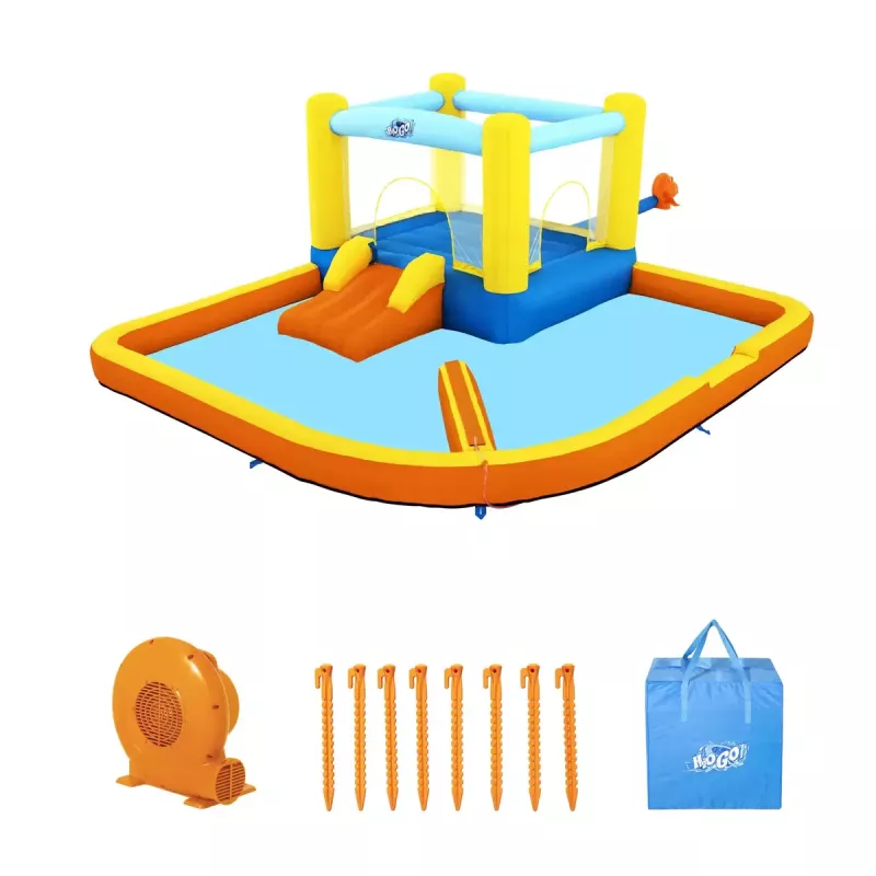 Piepūšamais rotaļu centrs Bestway H2OGO! Beach Bounce bērnu ūdens parks 1,52 m