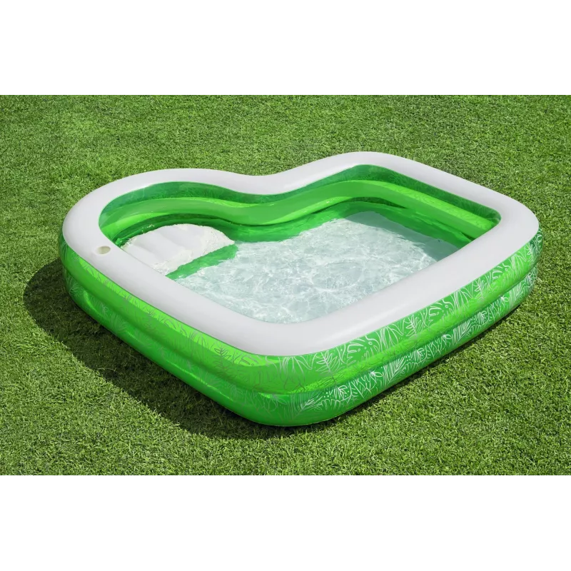 Bestway 7'7 collas x 7'7 collas x 20 collas/2,31 m x 2,31 m x 51 cm Tropical Paradise ģimenes baseins