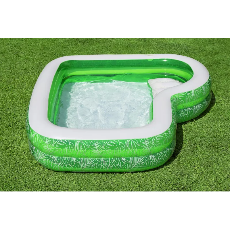 Bestway 7'7 collas x 7'7 collas x 20 collas/2,31 m x 2,31 m x 51 cm Tropical Paradise ģimenes baseins