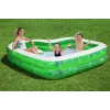 Bestway 7'7 collas x 7'7 collas x 20 collas/2,31 m x 2,31 m x 51 cm Tropical Paradise ģimenes baseins