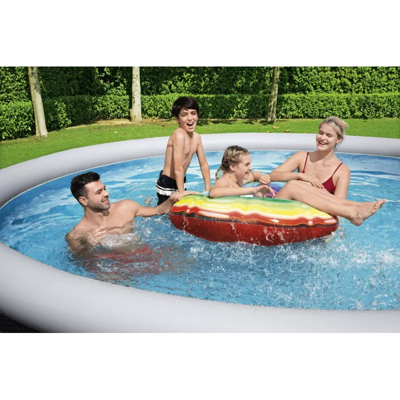 Bestway 57372 virszemes baseins Piepūšamais baseins Apaļš 12362 L Pelēks