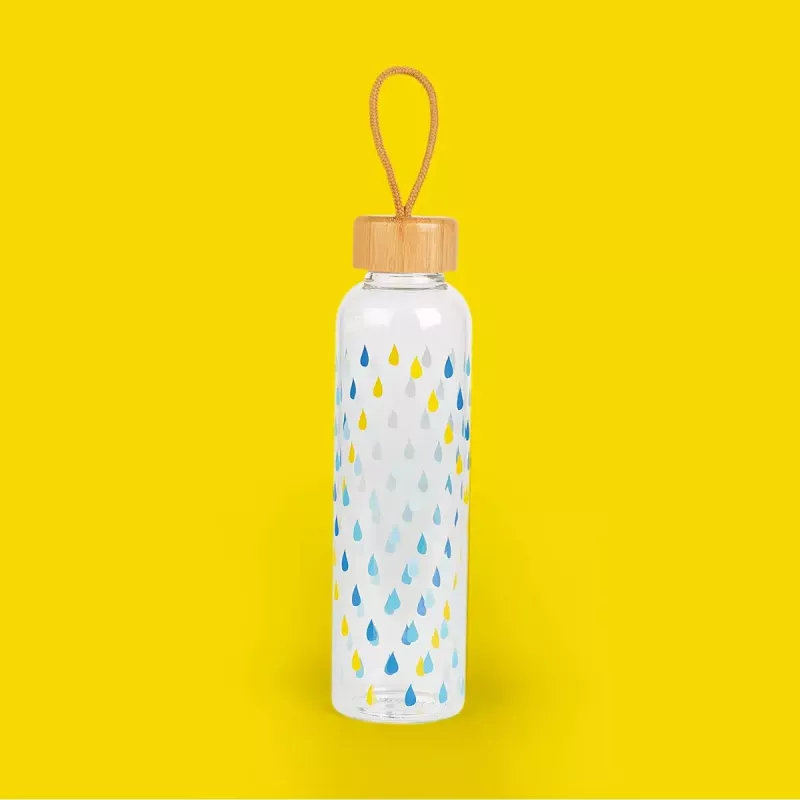 Stikla pudele Cambridge CM06991 550 ml ar bambusa vāciņu