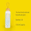 Stikla pudele Cambridge CM06991 550 ml ar bambusa vāciņu