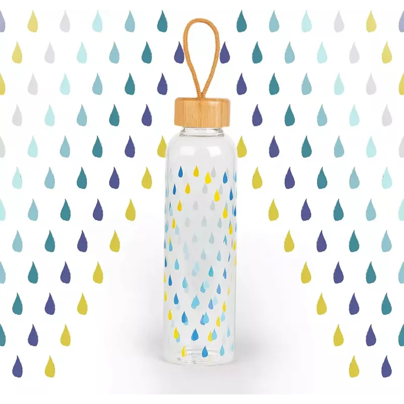 Stikla pudele Cambridge CM06991 550 ml ar bambusa vāciņu