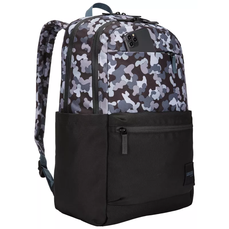 Case Logic CCAM3216 - Melns Spot Camo mugursoma, ikdienas mugursoma, kamuflāža, poliesteris