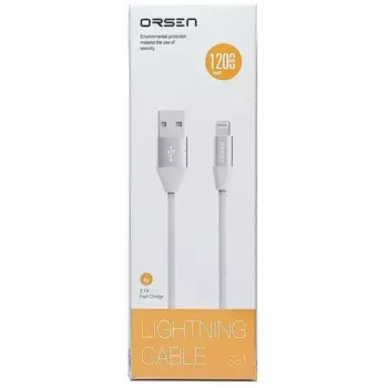 Micro USB datu kabelis Orsen S32 2.1A 1.2 m pelēks