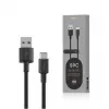 USB A uz USB-C kabelis Orsen S9C 1 m, 2.1 A, melns