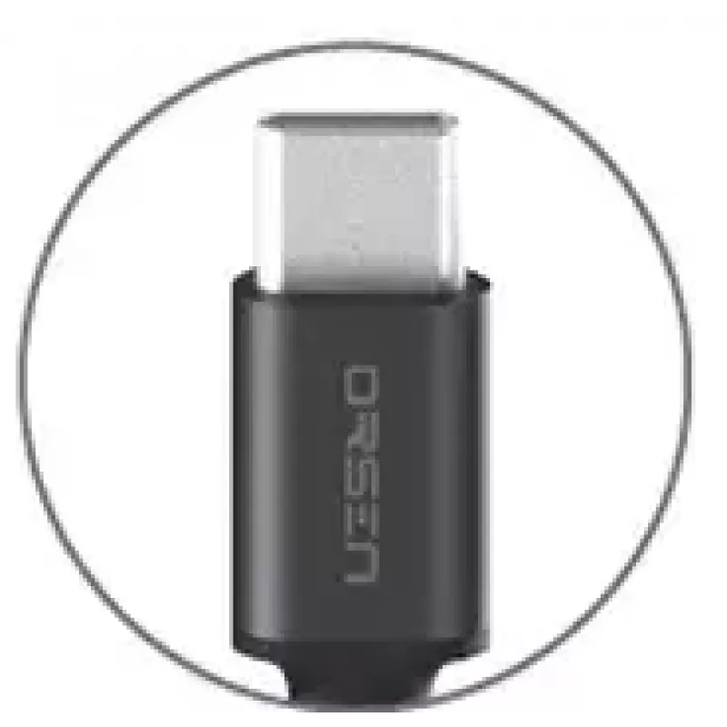 USB A uz USB-C kabelis Orsen S9C 1 m, 2.1 A, melns