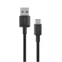 USB A uz USB-C kabelis Orsen S9C 1 m, 2.1 A, melns