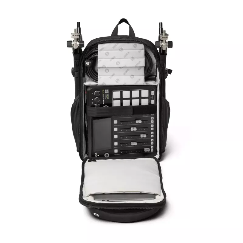 Mugursoma RØDE Backpack melna Alcantara poliesters 300x200x480mm
