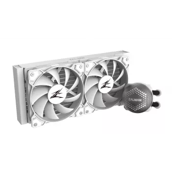 Zalman ALPHA24 balta CPU šķidruma dzesētājs 240mm radiators 2 x 10 mm ventilators ARGB sūknis divu procesoru Viss-vienā šķidruma dzesētājs 12 cm