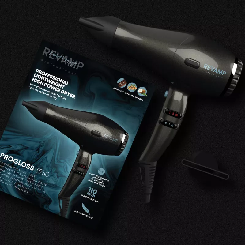 Revamp Progloss 3950 matu žāvētājs 2300 W melns
